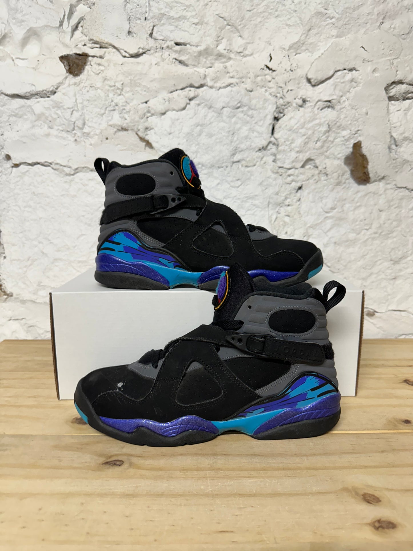 Air Jordan 8 Aqua Sz 7Y
