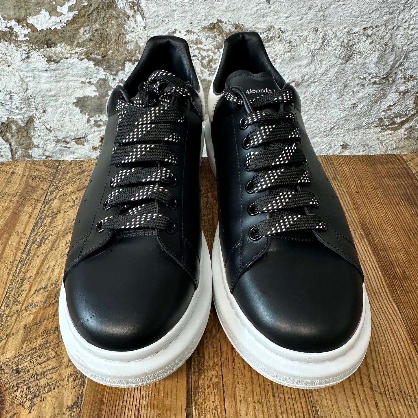 Alexander McQueen White Tab Black White Sneaker Sz 15 (48)
