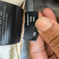 Amiri Black Leather Stagger Blue Denim Jeans Sz 29