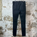 Amiri MX1 Red Tie Dye Black Denim Jeans Sz 34