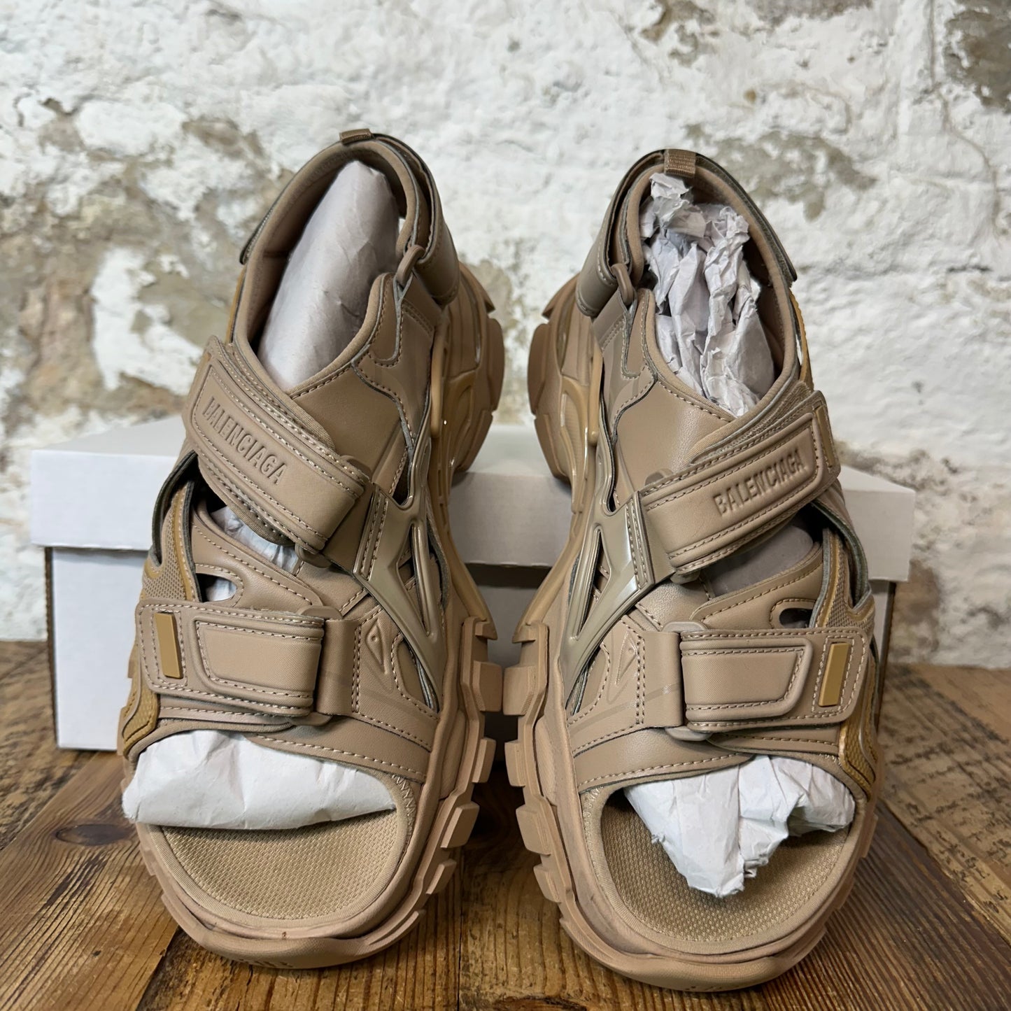 Balenciaga Track Sandal Beige Sneaker Sz 6.5 (39)