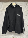 FOG Essentials Black Classic Logo Hoodie Sz L DS