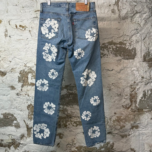 Denim Tears White CW Blue Denim Jeans Sz 30