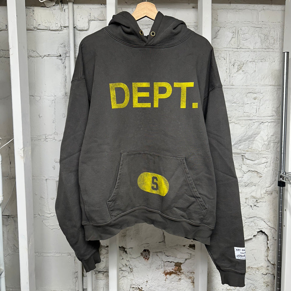 Gallery Dept Faded Grey Hoodie Sz S