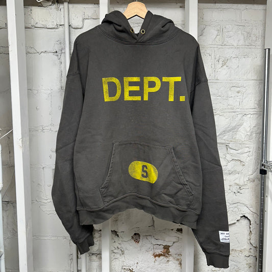 Gallery Dept Faded Grey Hoodie Sz S