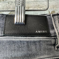 Amiri Army Stencil Grey Denim Jeans Sz 30