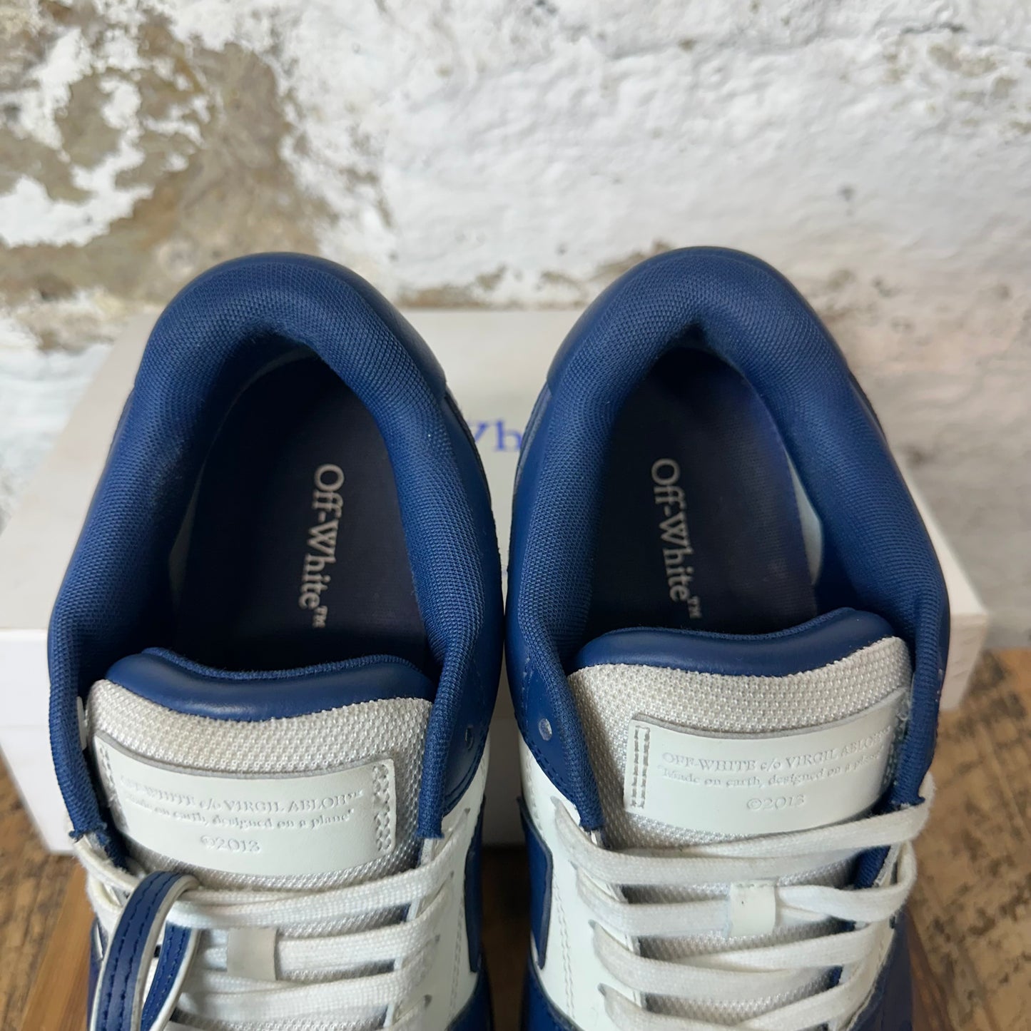 Off-White Out Of Office Navy White Sneaker Sz 11 (44)