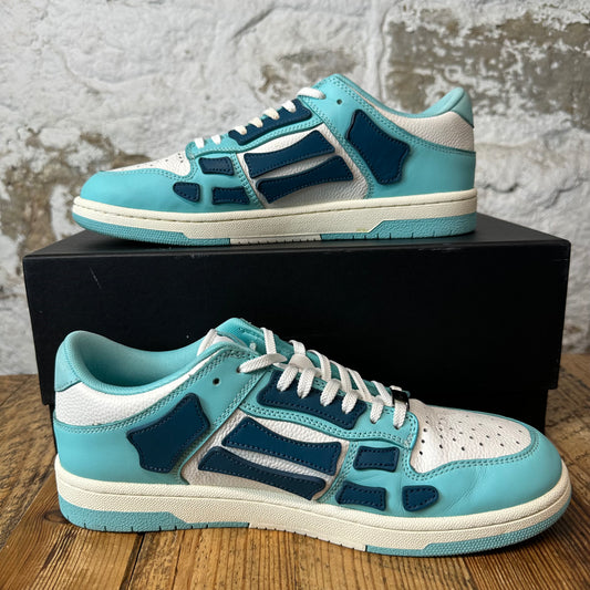 Amiri Slate Blue Skeleton Teal Blue White Sneaker Sz 10 (43)