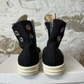 Rick Owens High Lido Black Milk Sneaker Sz 8 (41)