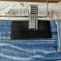 Amiri MX1 Sky Blue Cream Blue Denim Jeans Sz 29