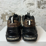 Burberry Brown Monogram Black Arthur Sneaker Sz 6.5 (39) No Box