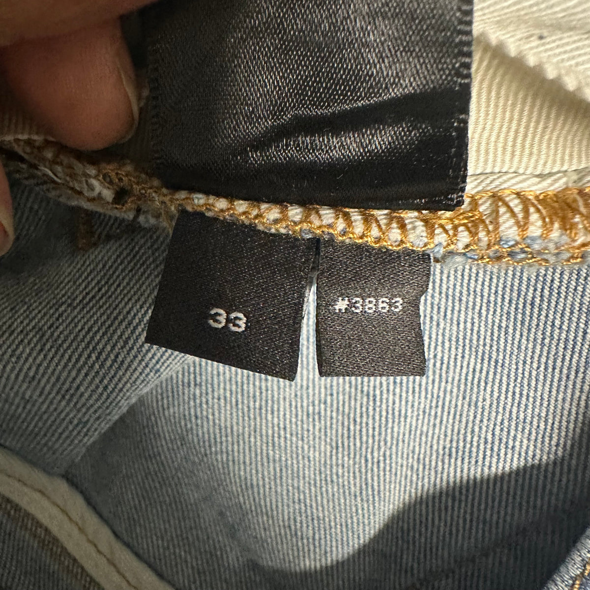 Amiri Distressed Blue Denim Jeans Sz 33