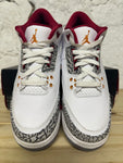 Air Jordan 3 Cardinal Sz 7Y