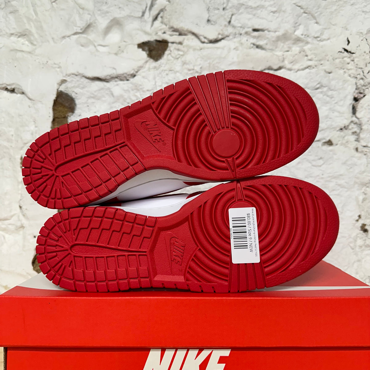 Nike Dunk High Championship Red Sz 9 DS