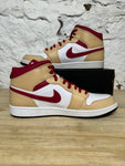 Air Jordan 1 Mid Cardinal Red Sz 13 DS