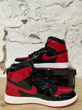 Air Jordan 1 High Patent Bred Sz 8.5