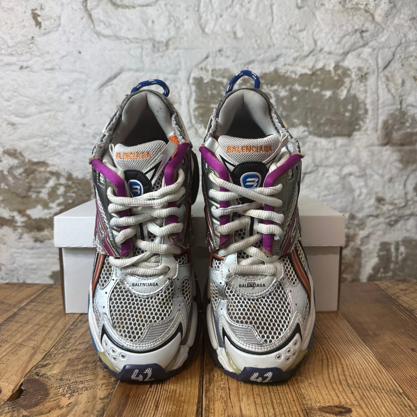 Balenciaga Runner Multicolor White Sneaker Sz 9 (42)