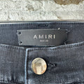 Amiri Faded Black Distressed Denim Jeans Sz 33