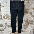 Amiri Plain Black Denim Jeans Sz 38