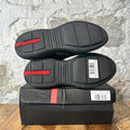 Prada Americas Cup Triple Black Patent Sneaker Sz 5 (37)