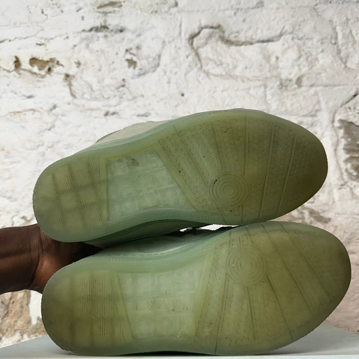 Lanvin Curb Cool Green Sneaker Sz 7 (40)