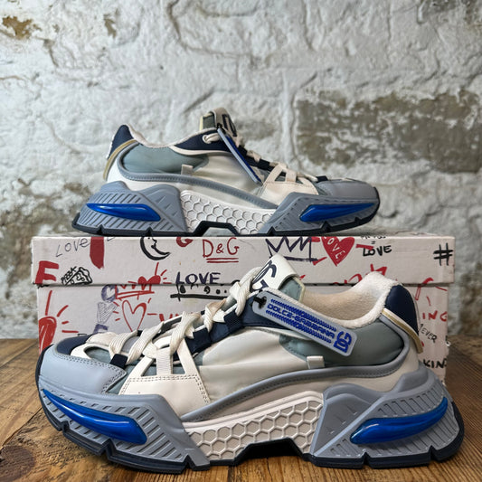 Dolce Gabbana White Blue Daymaster Sneaker Sz 9 (42)