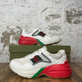 Gucci Rhyton White Red Green Sneaker Sz 7