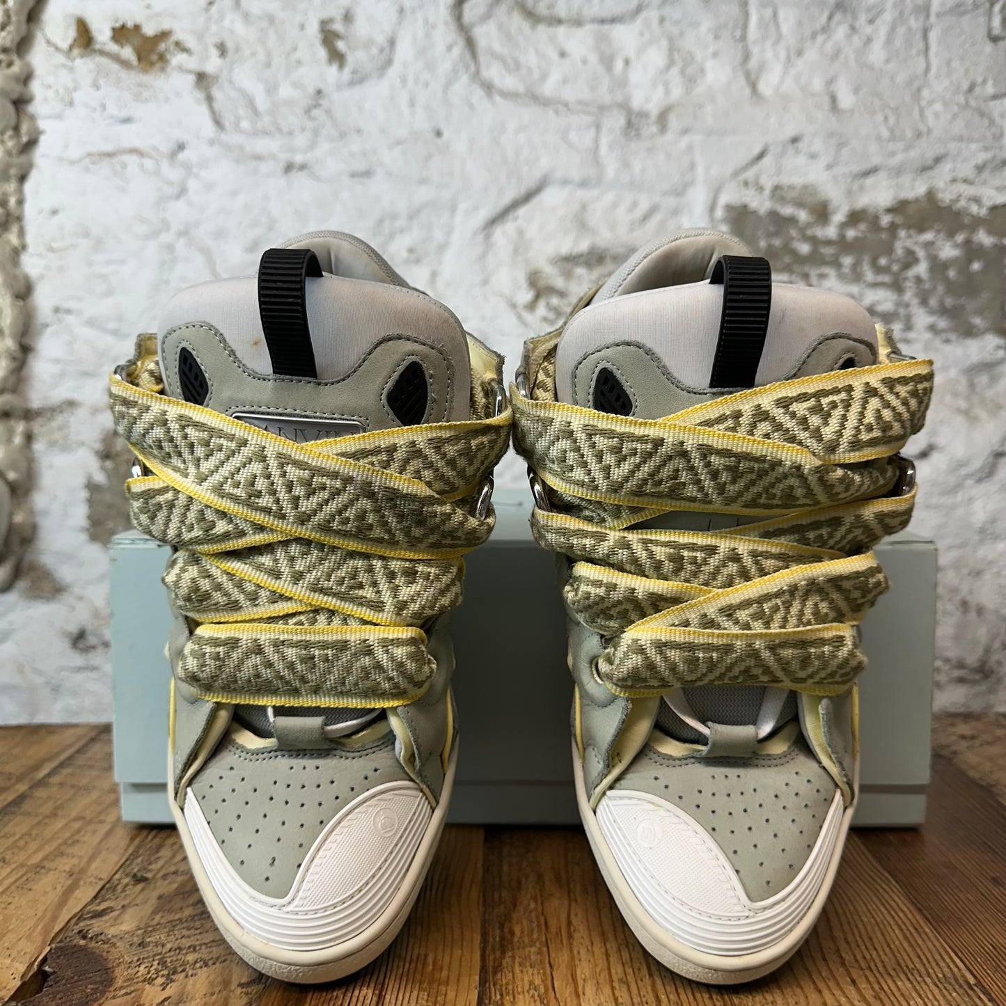 Lanvin Curb Pale Blue Glacier Sneaker Sz 8 (41)