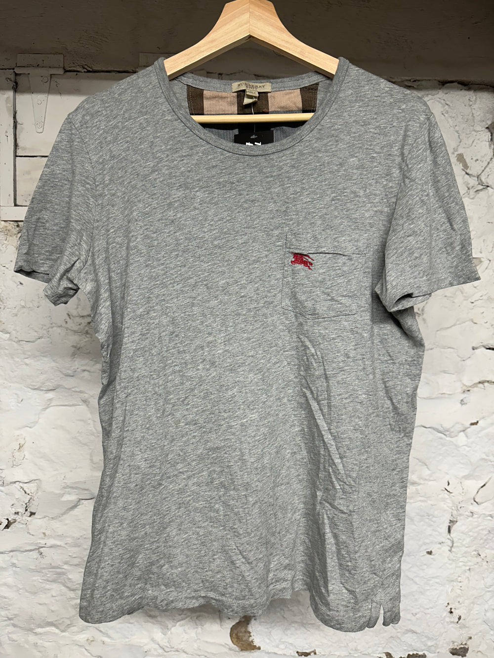 Burberry Grey T-Shirt Sz M