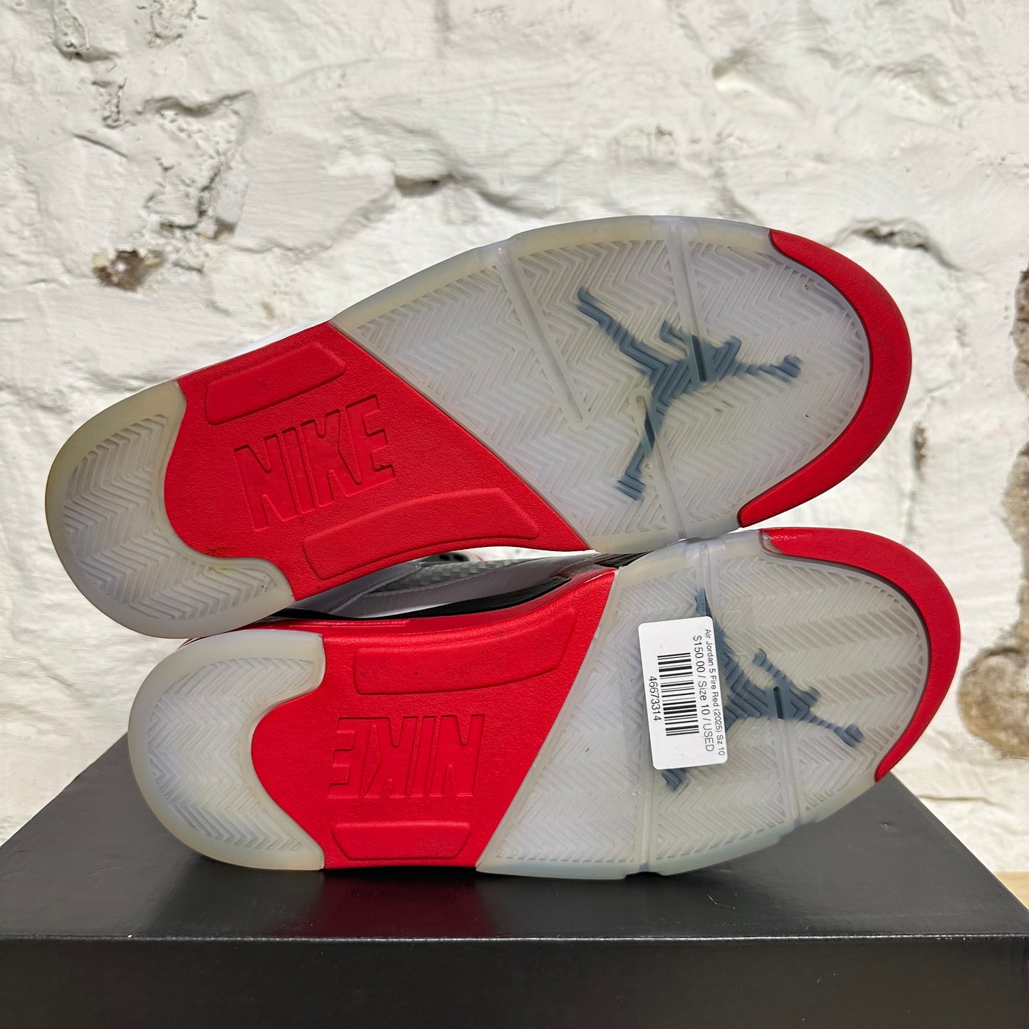 Air Jordan 5 Fire Red Black Tongue (2025) Sz 10