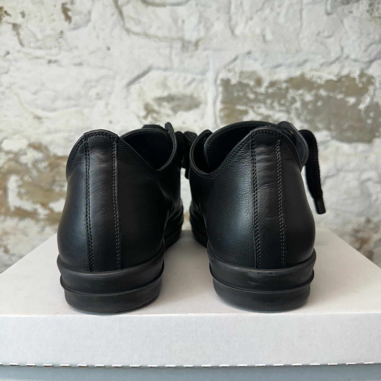 Rick Owens Jumbo Lace Triple Black Sneaker Sz 10 (43)