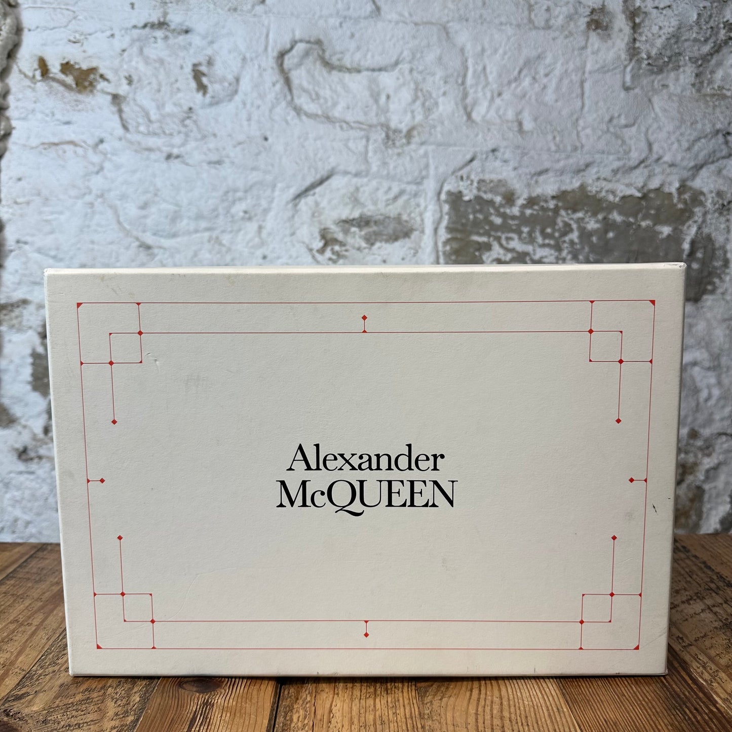 Alexander McQueen Pink Croc Tab White Sneaker Sz 6 (38)