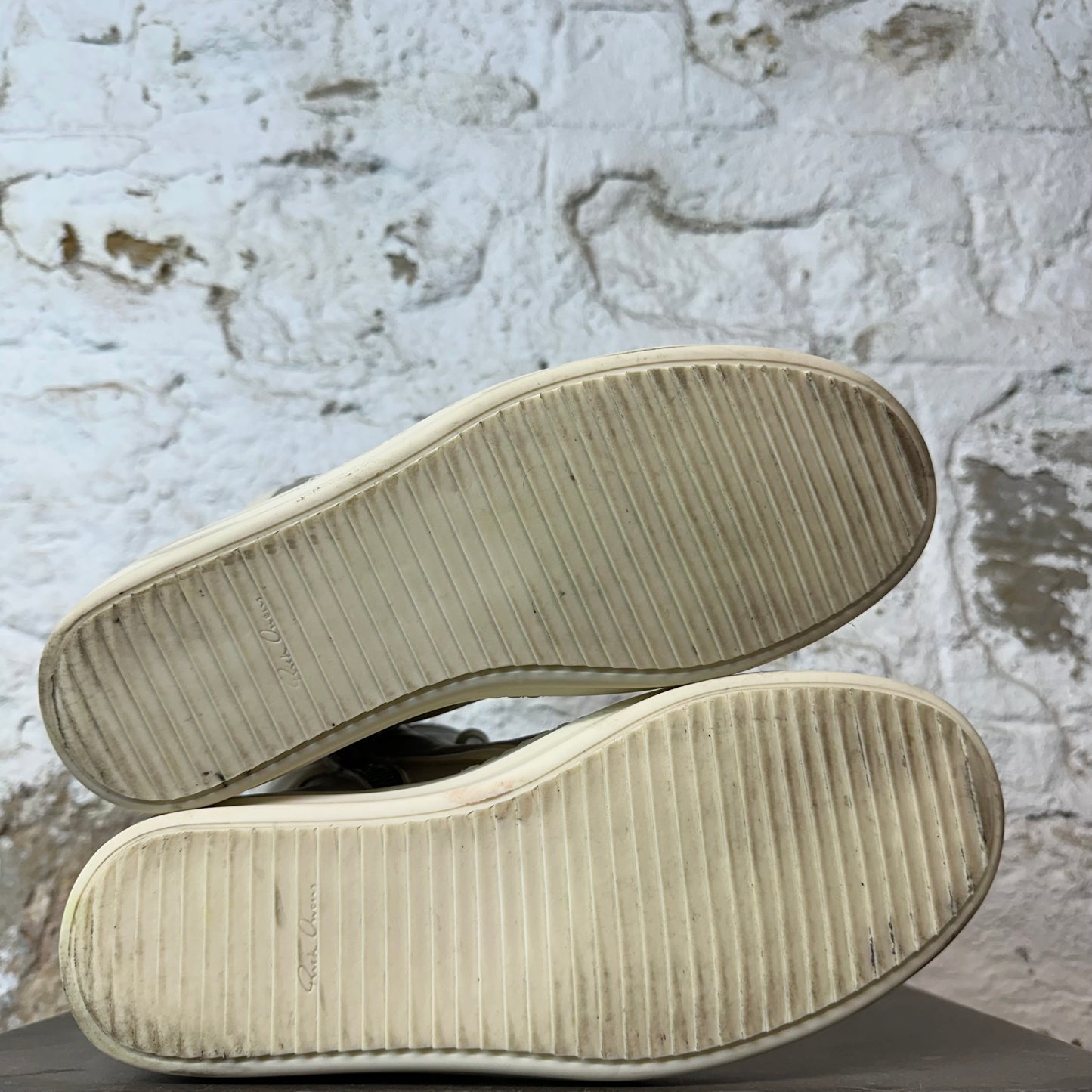 Rick Owens Geobasket Pearl Milk Sneaker Sz 9 (42)