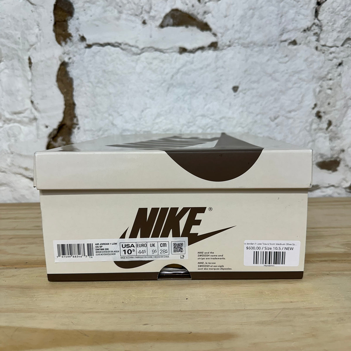 Air Jordan 1 Low Travis Scott Medium Olive Sz 10.5 DS