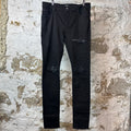 Amiri MX1 Multicolor Paisley Black Denim Jeans 36