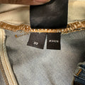 Amiri Green Camo Bones Blue Denim Jeans Sz 32