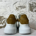 Alexander Mcqueen Brown Suede Tab White Sneaker Sz 7 (40)