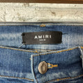 Amiri Plain Blue Honeycomb Denim Jeans Sz 29