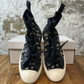 Dior High Walk n Dior Black Oblique White Sneaker Sz 5.5 (37.5)