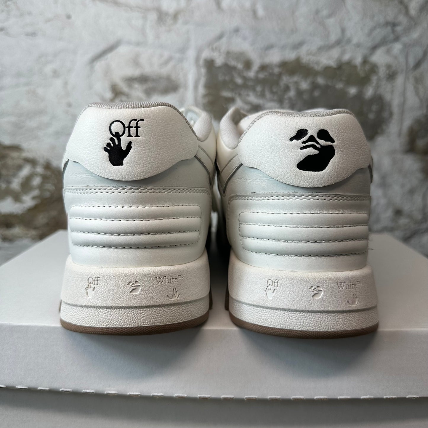 Off-White Out Of Office Brown White For Walking Sneaker Sz 8 (41)