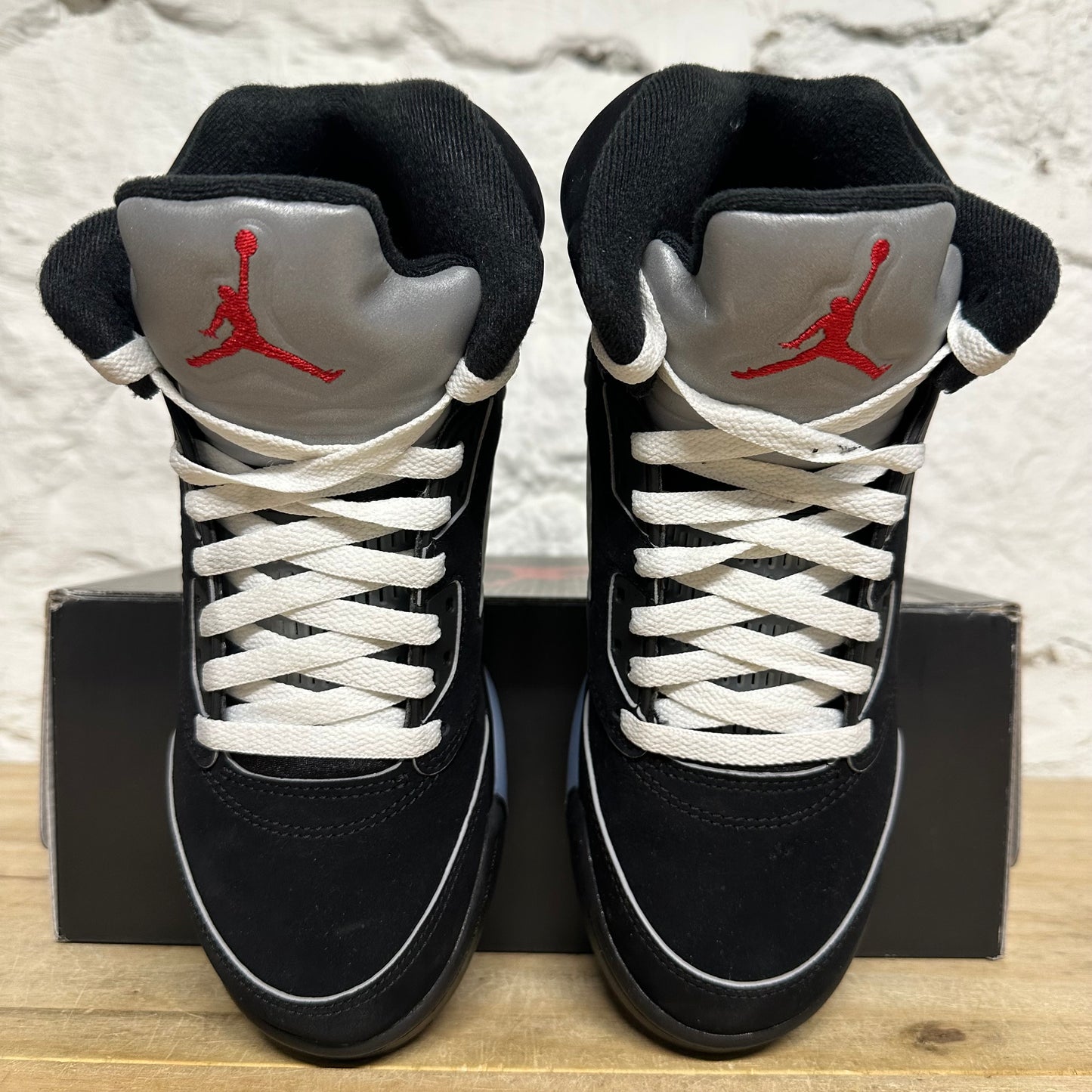 Air Jordan 5 Black Metallic Reimagined Sz 5.5Y