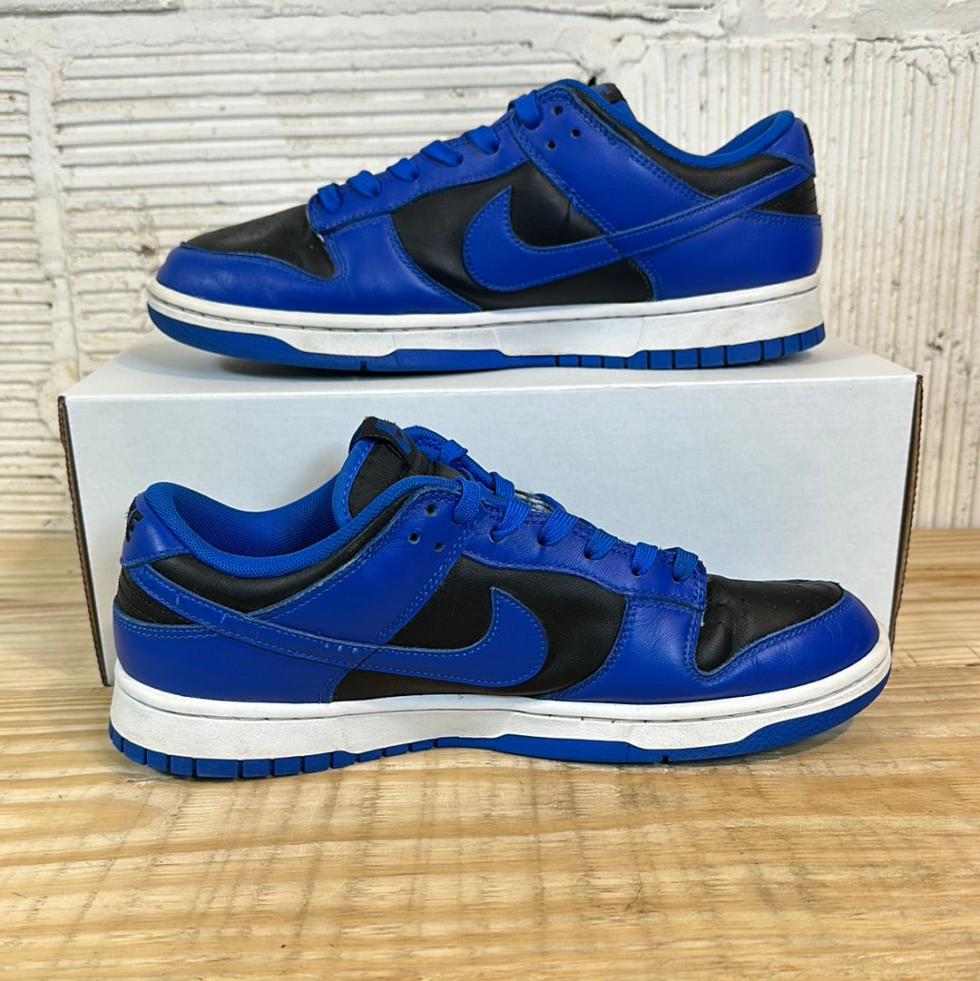 Nike Dunk Low Black Hyper Cobalt Sz 10