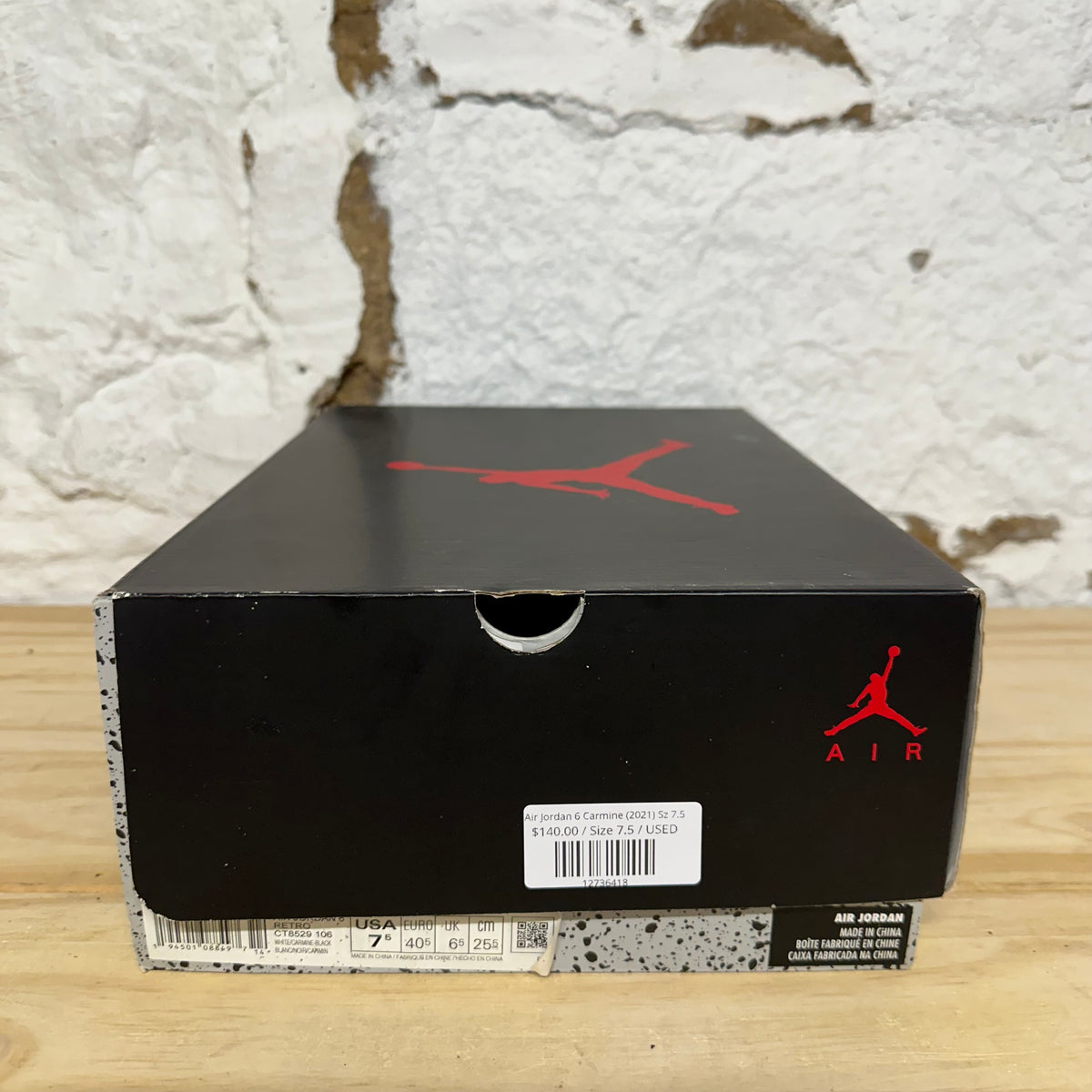 Air Jordan 6 Carmine (2021) Sz 7.5