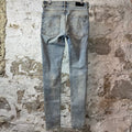 Amiri MX1 Tie Dye Washed Blue Denim Jeans Sz 31