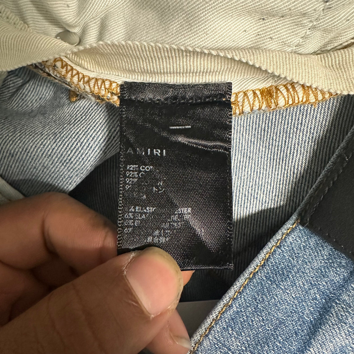 Amiri Distressed Blue Denim Jeans Sz 33
