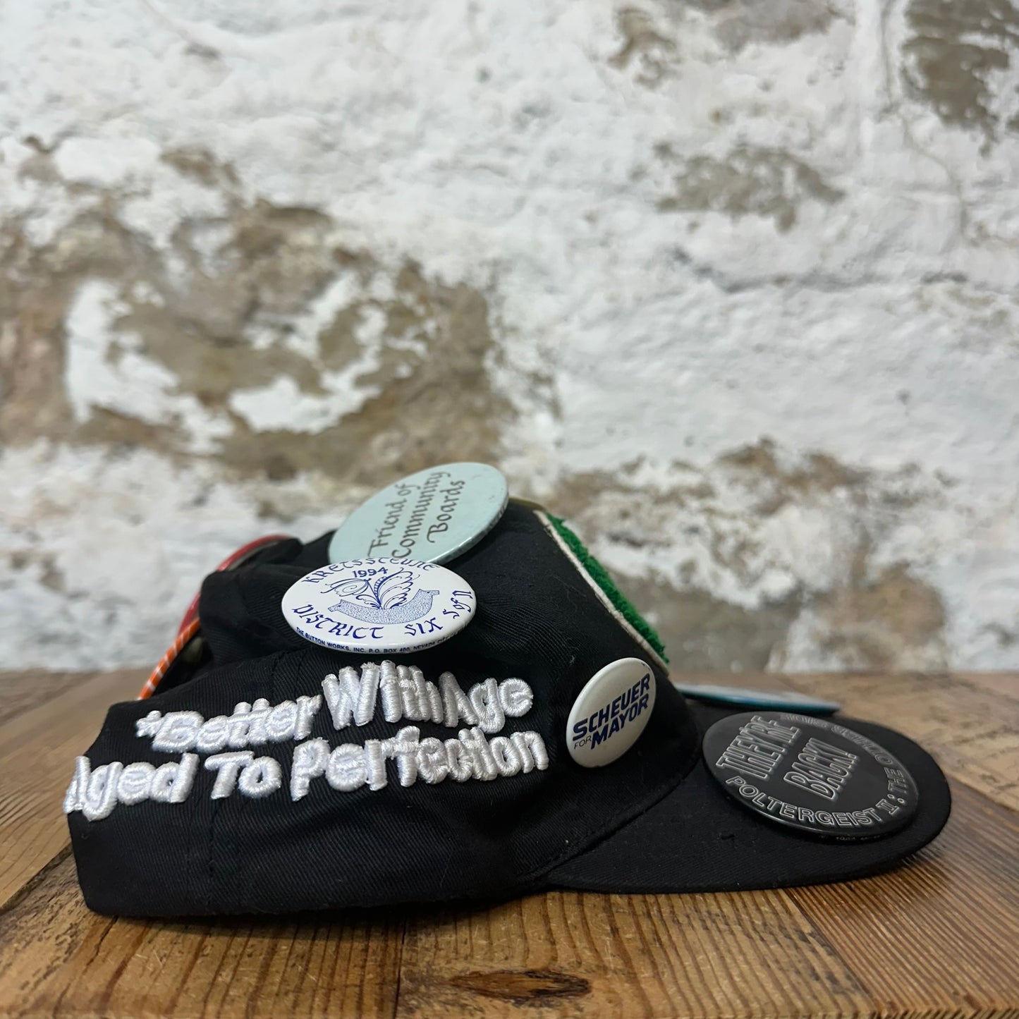 Better With Age Pins Black Carpice Hat