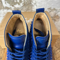 Christian Louboutin High Blue Leather Spike Sneaker Sz 11 (44)