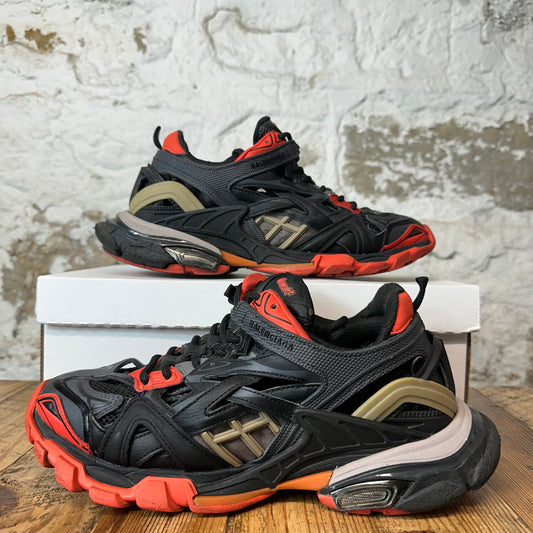 Balenciaga Track 2 Black Red Sneaker Sz 10 (43)