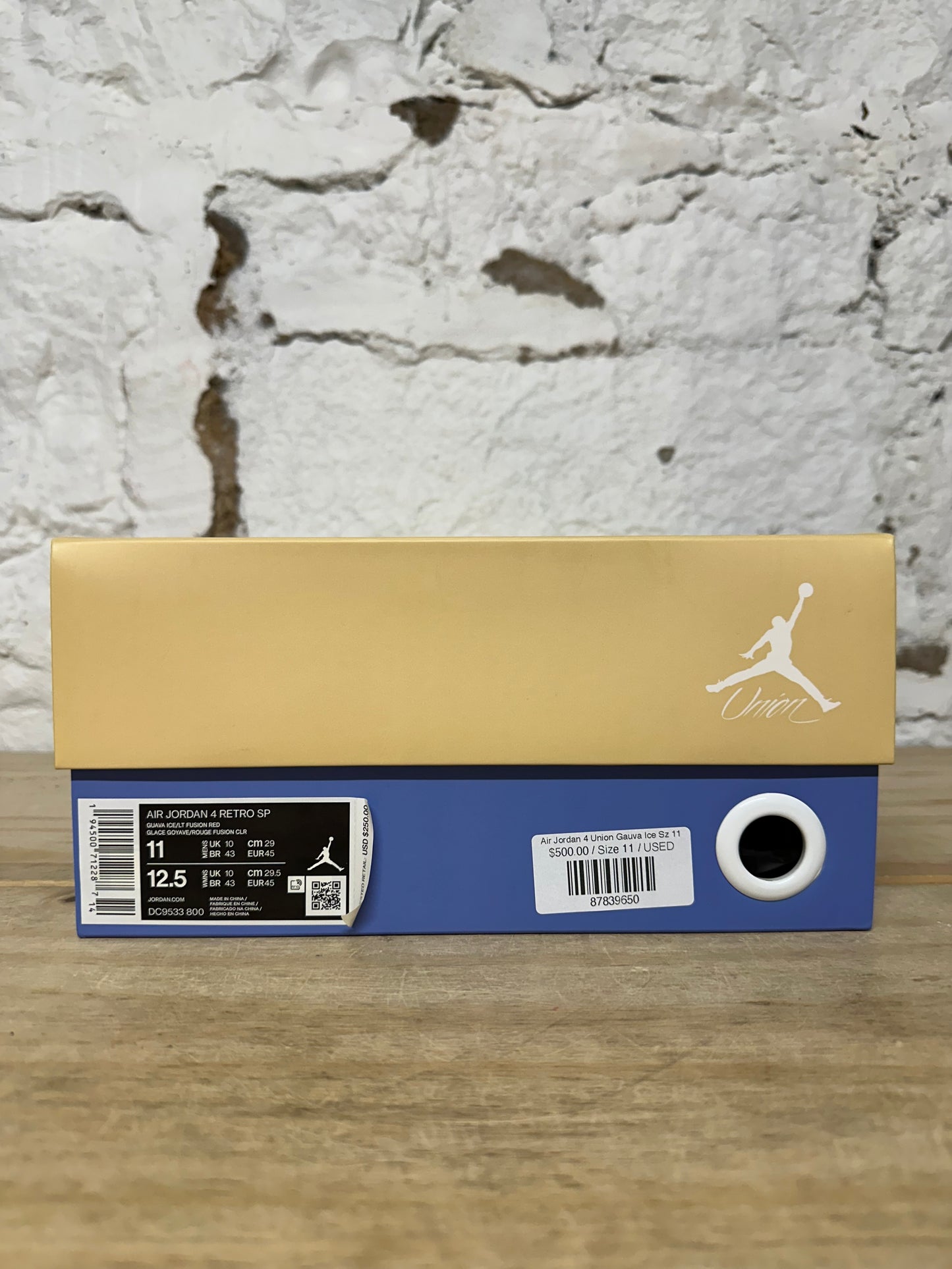 Air Jordan 4 Union Gauva Ice Sz 11