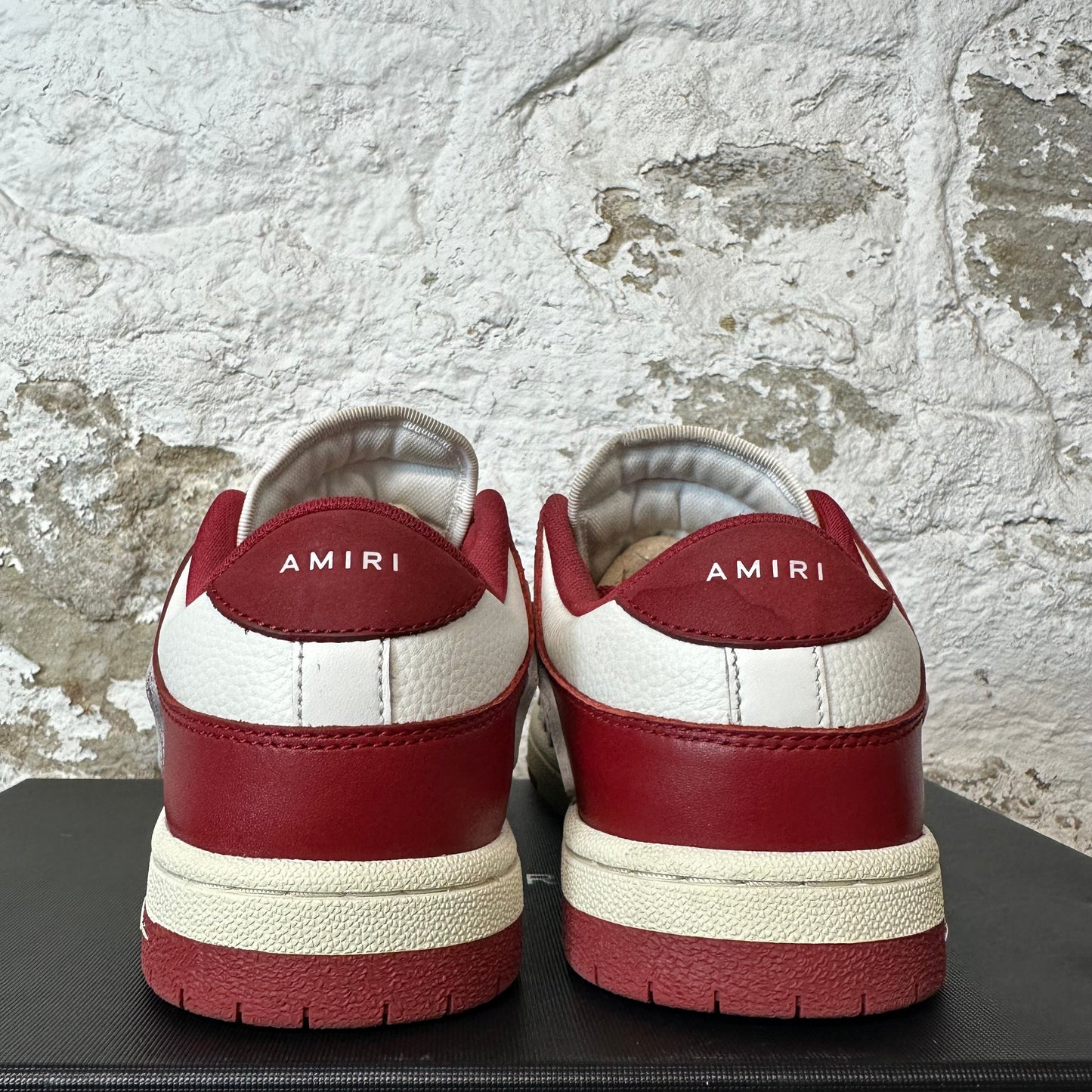 Amiri White Skeleton White Red Sneaker Sz 8 (41)